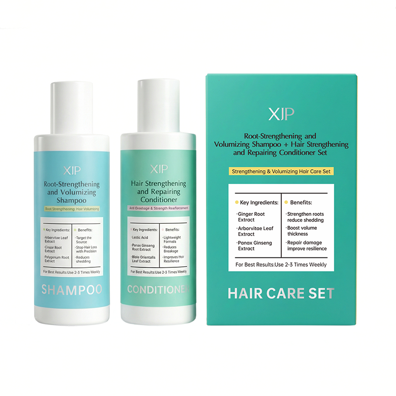 Root-Strengthening and Volumizing Shampoo and Hair Strengthening and Repairing Conditioner Set